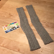 Stulpen "beige-meliert 30cm" bzw. Pulswärmer aus 100% Wolle (Baby-Alpaca)- gaaaanz weich und kuschelig